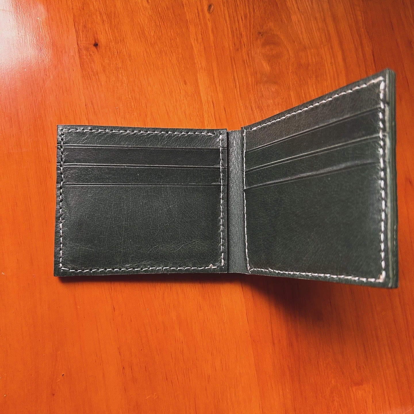 Intrecciato leather wallet